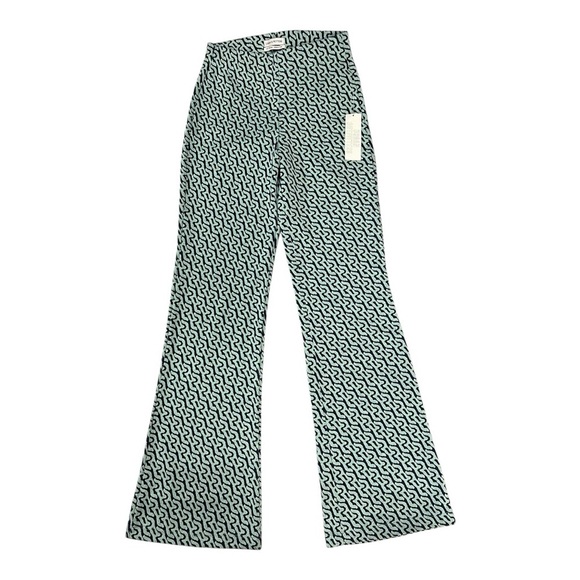 Urban Outfitters Pants - Urban Outfitters Blue and Green Casual Retro Flare Leg Bottoms Size S
